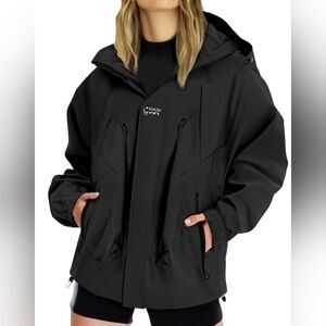 Women's Black Ski Jacket with Hood